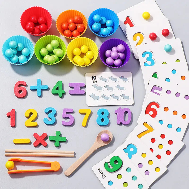 Math beads game - Seaside-Montessori