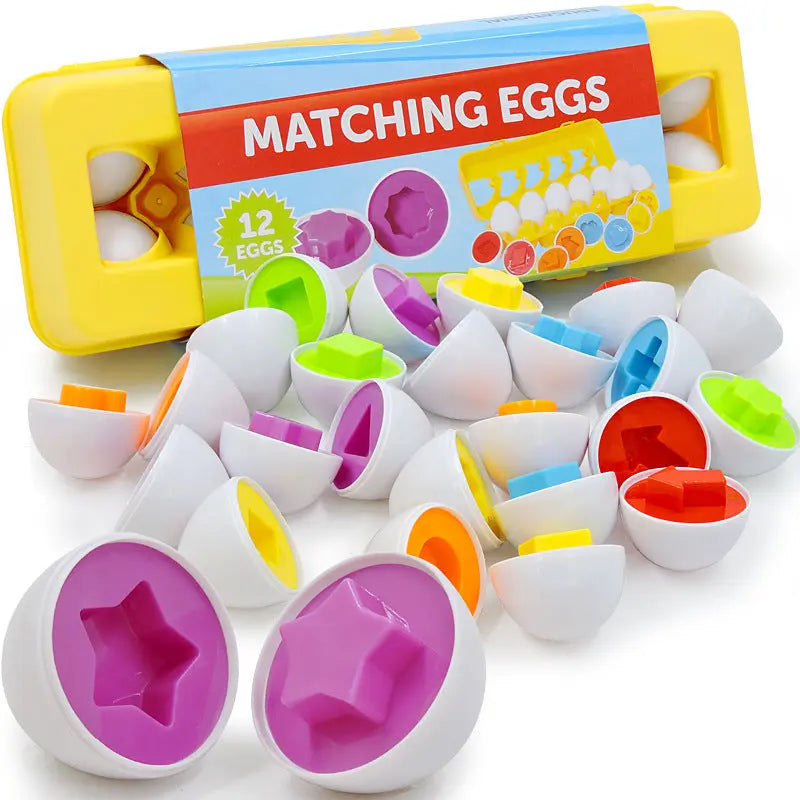 Matching Eggs - Seaside-Montessori