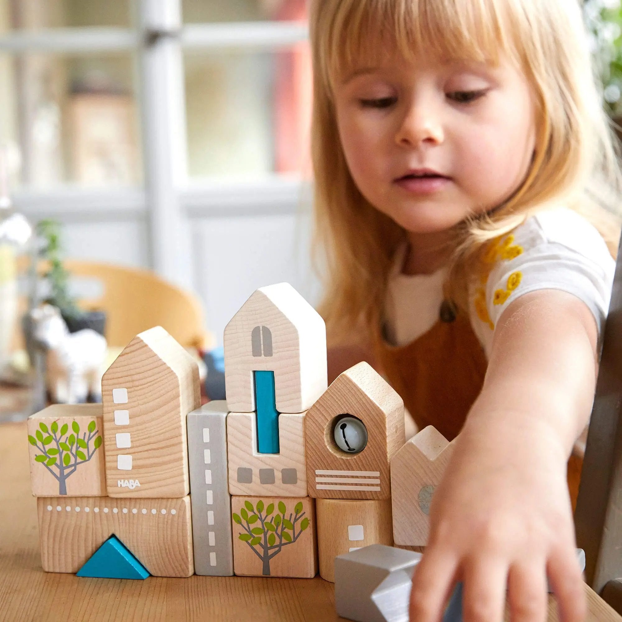 Bad Rodach 18 Piece Wooden Building Blocks HABA USA
