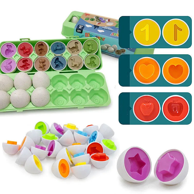 Matching Eggs - Seaside-Montessori