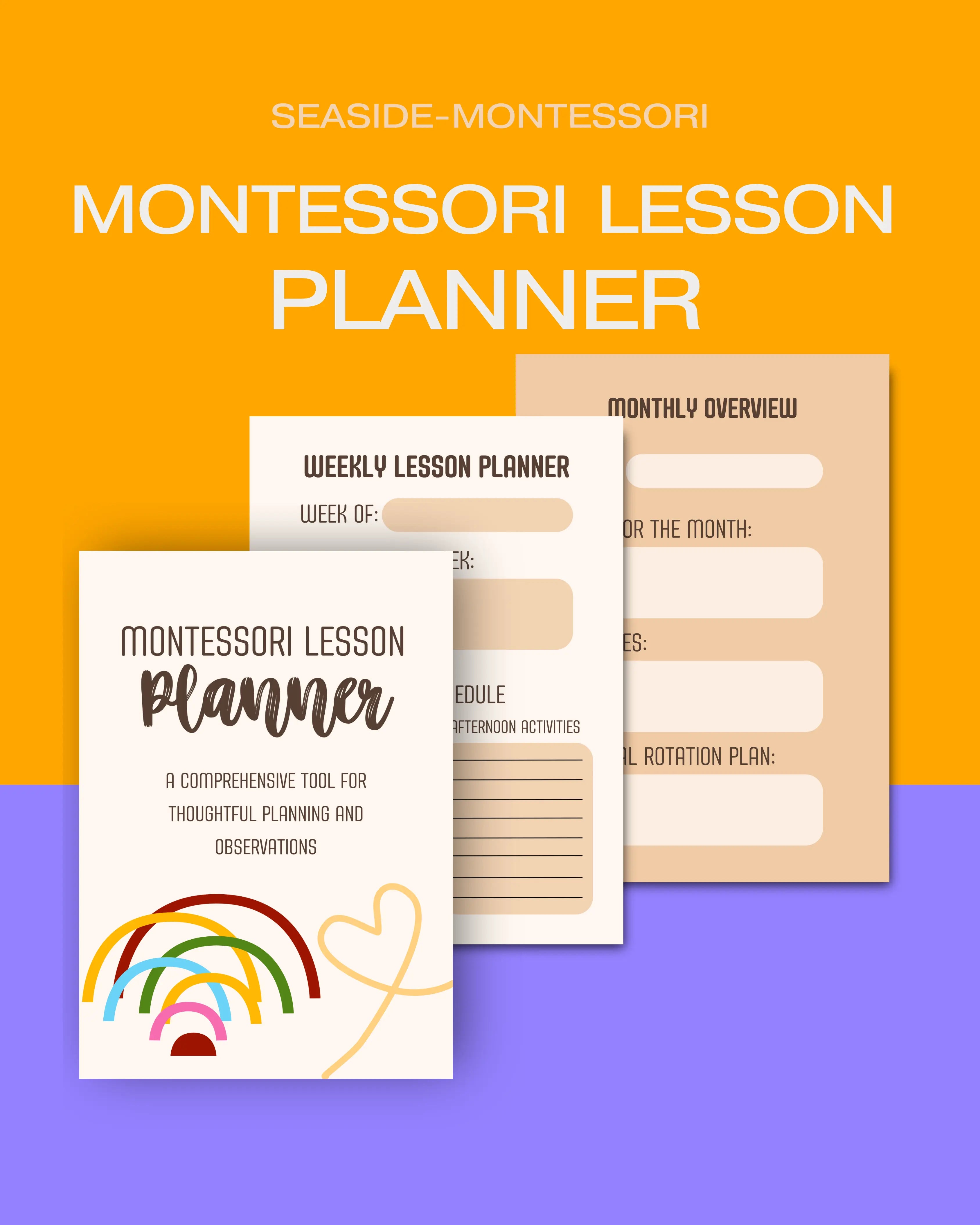 Montessori Lesson Planner Seaside-Montessori