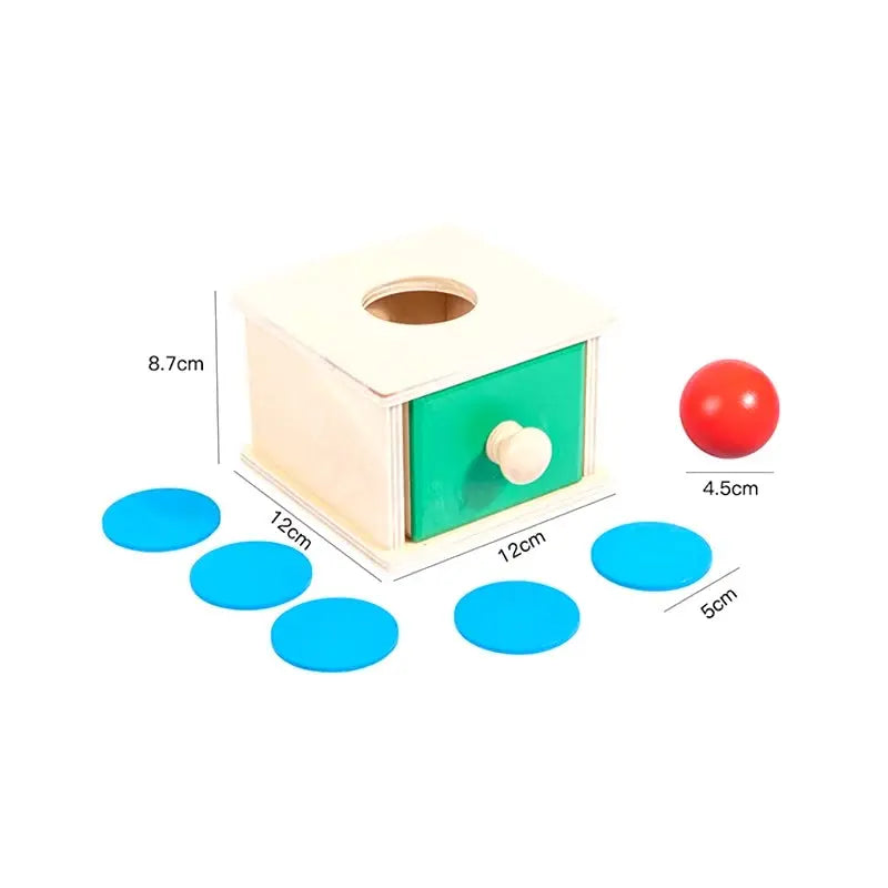 Montessori Wooden Coin & Ball Toy Seaside-Montessori