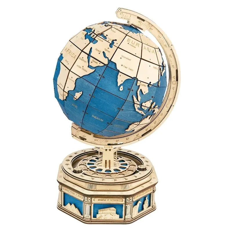 3D Globe Wooden Puzzle - Seaside-Montessori