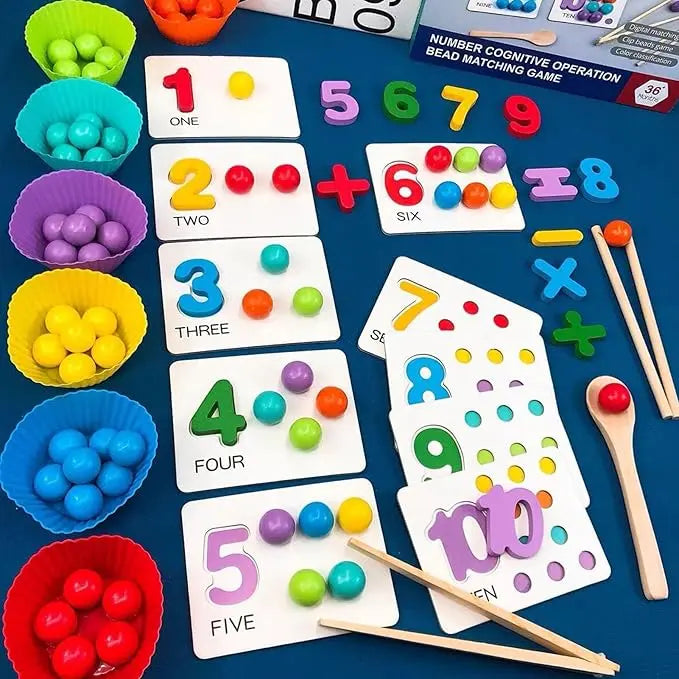 Math beads game Seaside-Montessori