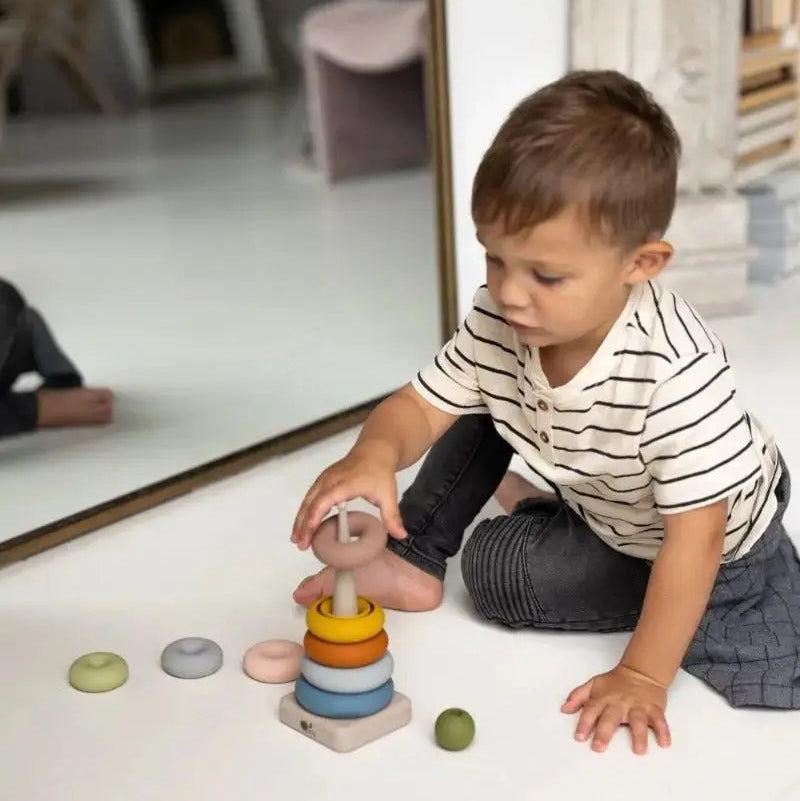 Silicone Ring Stacking Toy – 10pc| LYTL®️ LYTL®