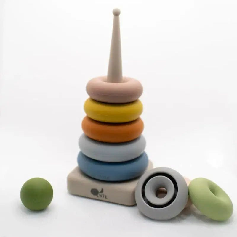 Silicone Ring Stacking Toy – 10pc| LYTL®️ LYTL®