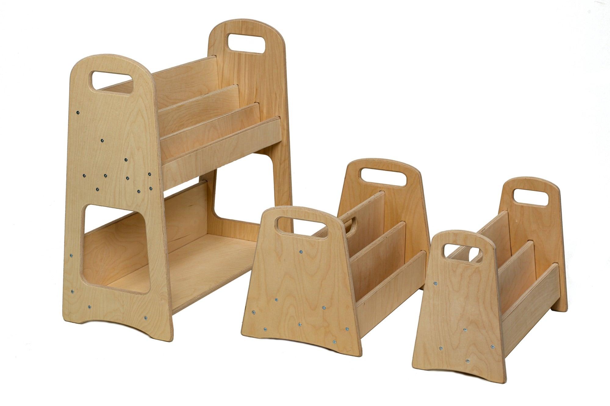 Wooden Bookshelf Red Oceanus